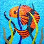 Mosaik i badrummet Mosaik i badrummet